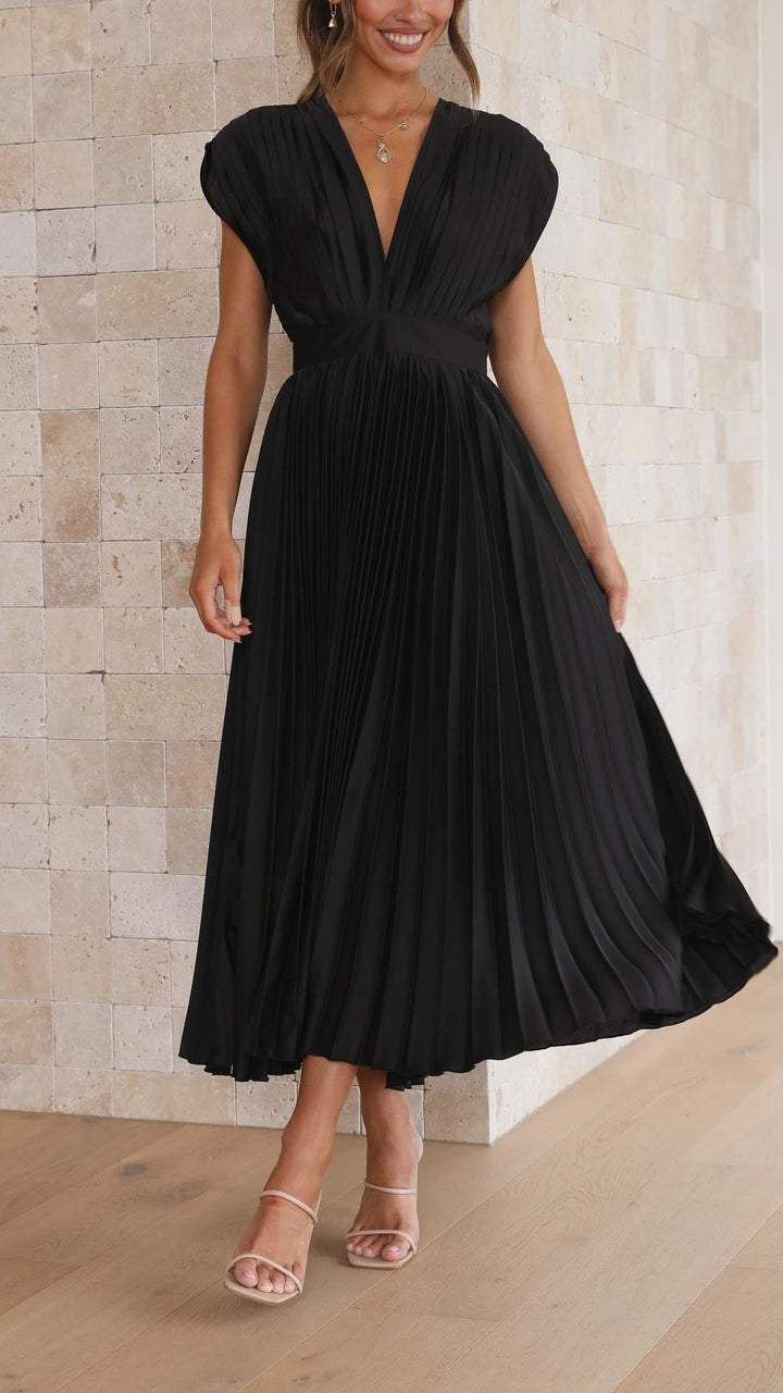 Women's Sleeveless A-Line Midi Dress