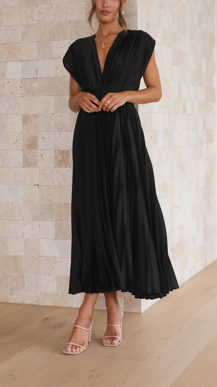 Women's Sleeveless A-Line Midi Dress
