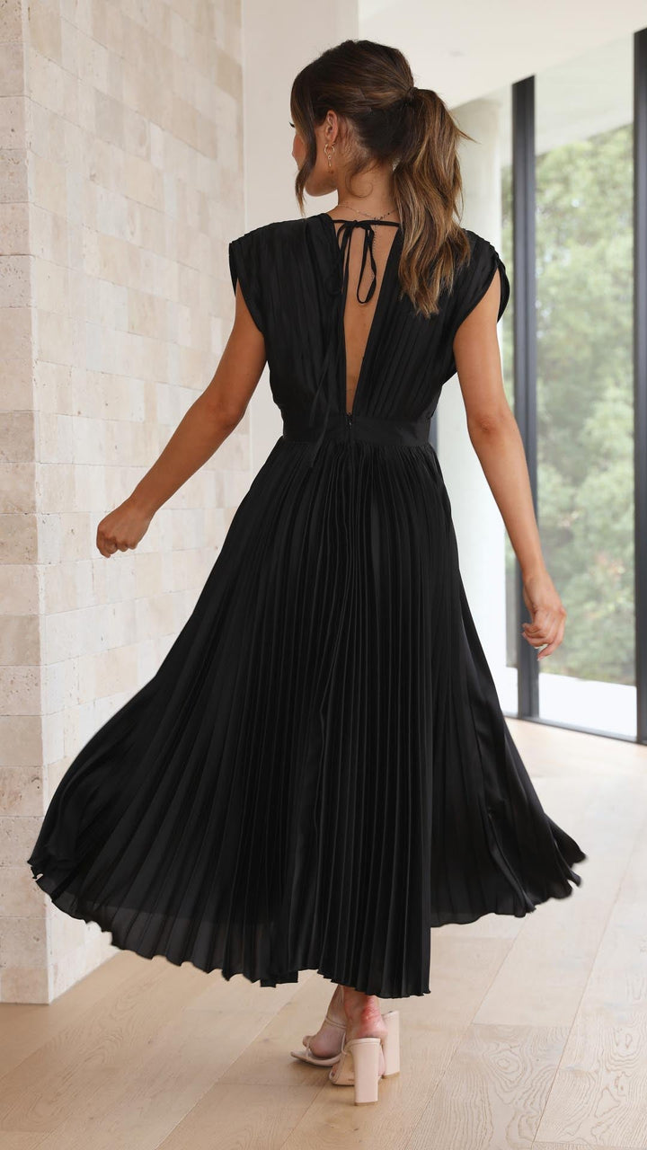Women's Sleeveless A-Line Midi Dress