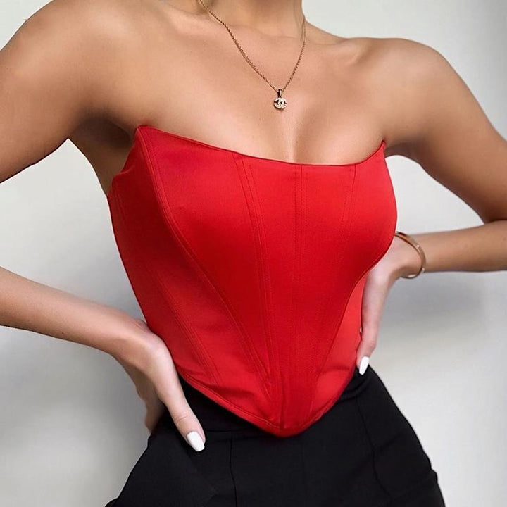 Women's Strapless Corset Top
