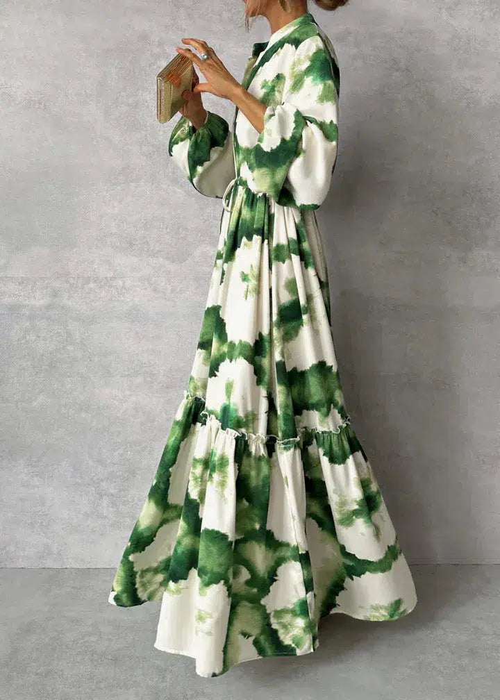 Women's Tie Waist Maxi Dress